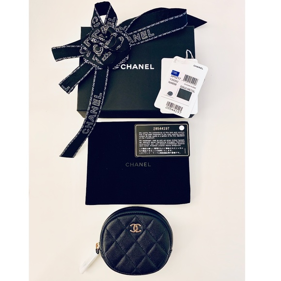 CHANEL NIB Caviar Quilted Zip Around Classic O-Coin Purse (Navy) - Picture 3 of 12